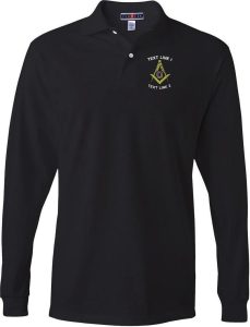 Masonic Polo Shirt Long Sleeve – Packs Goody Goods